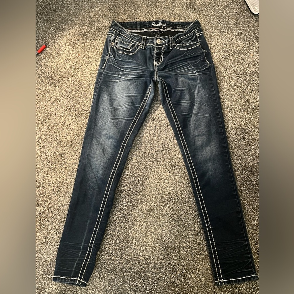 Amethyst Jeans Dark Blue Skinny Women's Jeans